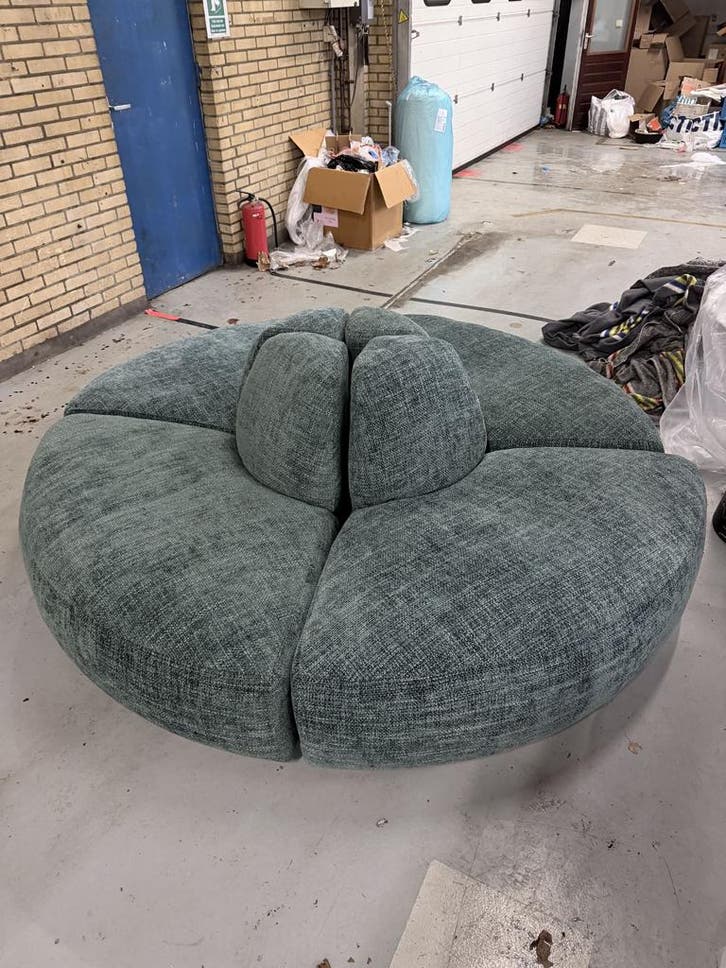 Polspotten A-round-u Bank Eindhoek - Modulaire zetel -, Huis en Inrichting, Zetels | Zetels, Zo goed als nieuw, Minder dan 150 cm