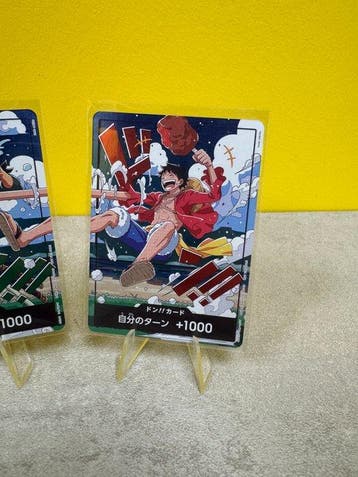 Bandai - 2 Card - One Piece - Lotto 2 carte DON!! Promo, Hobby & Loisirs créatifs