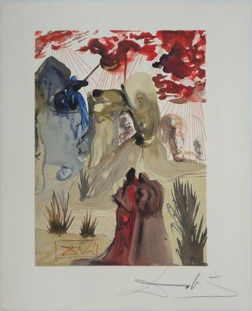 Salvador Dali (1904-1989) - Purgatoire 28 : La divine forêt, Antiquités & Art