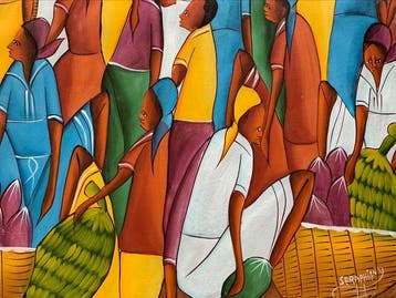 Y. Seraphin (XX) - Crowded market scene