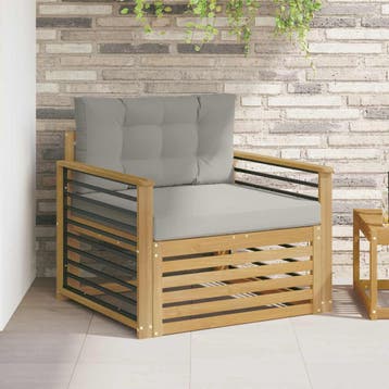 vidaXL Buitensofa Polyester Wit, Verzenden, Nieuw
