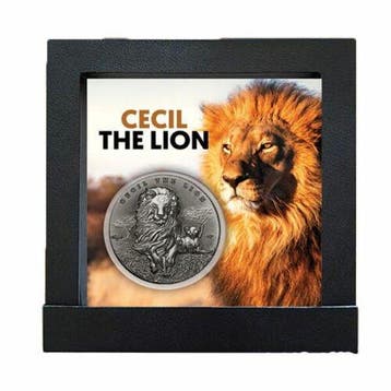 Cameroun. 2000 Francs 2018 Cecil The Lion, 2 Oz (.999)