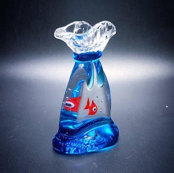 TAGLIAPIETRA - sculptuur, Acquario in vetro di Murano - 72