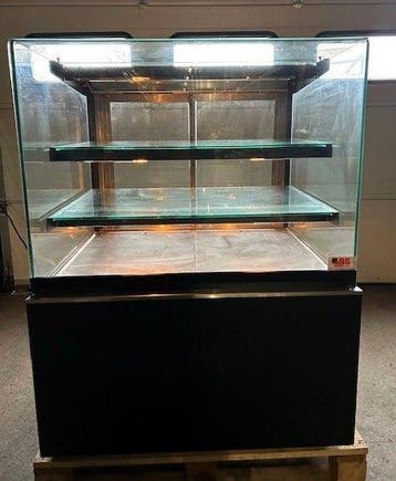 Warmhoudvitrine Recht glas, B91 x D83,5 x H118cm, 230Volt,, Zakelijke goederen