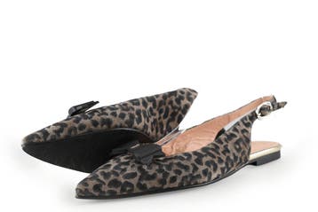 Floris van Bommel Slingbacks in maat 38 Bruin, Kleding | Dames, Schoenen, Bruin, Verzenden, Floris van Bommel, Zo goed als nieuw