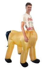 KIMU® Opblaas Kostuum Centaur Opblaasbaar Pak Centaurpak Mas, Ophalen of Verzenden