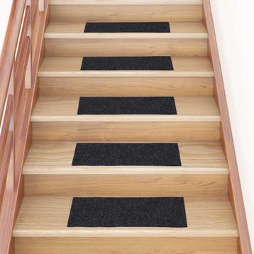 vidaXL Trapmatten zelfklevend 30 stuks 60x25 cm donkergrijs, Verzenden