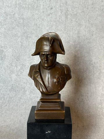Beeld, Napoleon buste (Zonder Minimumprijs) - 20 cm - Brons,, Antiquités & Art