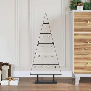 vidaXL Metalen kerstboom Zwart 90 cm Staal, Verzenden, Nieuw