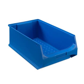 Magazijnbak 500x300x200 mm blauw kunststof nieuw, Ophalen of Verzenden