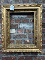 Cadre - 141. Ancien cadre de tableau doré à la feuille. Pour
