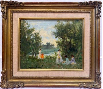 Suzanne Demarest (1900–1985) - La Seine à Argenteuil – Repos