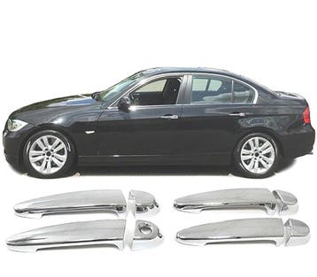Coques Poignées de Porte Pour Bmw E87 X6 E71 3Er E90 Chromé, Verzenden