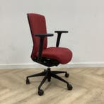 Girsberger ergonomische bureaustoel, rood - zwart, Ergonomisch, Gebruikt, Zwart, Bureaustoel