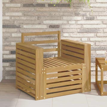 vidaXL Buiten bank set Massief Acacia Hout Wit, Verzenden, Nieuw