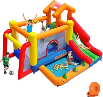 Springkasteel met ventilator | Tweede kansje | OP = OP, Verzenden, Nieuw