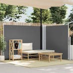 vidaXL Windscherm uittrekbaar 140x600 cm antraciet, Verzenden, Nieuw