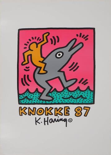 Keith Haring (1958-1990) - Dancing figures