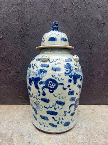 dekselvaas - Porselein - China - Lidded vase (Zonder