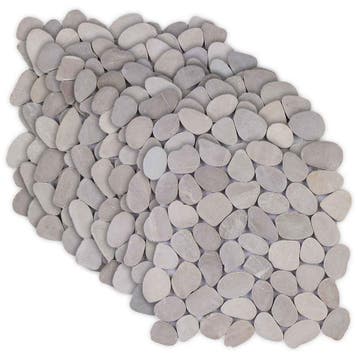 vidaXL Kiezeltegels Taupe 30 x 30 cm Rivieren Kiezel, Verzenden, Nieuw