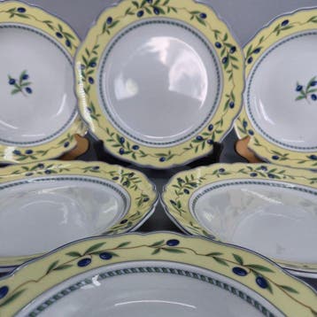 Eetservies - Gallo Leonardo 3001 Porzellan Teller – 6er Set
