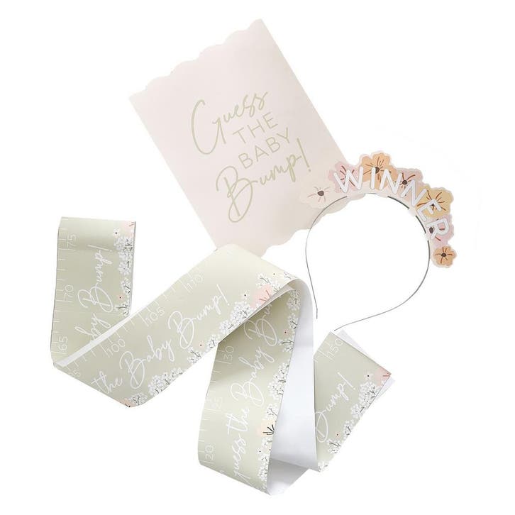 Babyshower Spel 4 delig, Hobby en Vrije tijd, Feestartikelen, Nieuw, Verzenden
