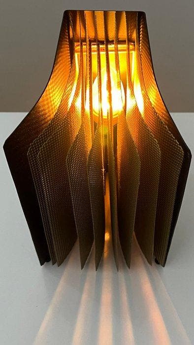 Lampe de table de chevet - Acier, Métal, Laiton - Hauteur :, Antiquités & Art, Antiquités | Éclairage