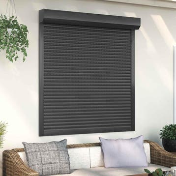 vidaXL Rolluik Antraciet 130 x 140 cm Aluminium en, Doe-het-zelf en Bouw, Verzenden, Nieuw