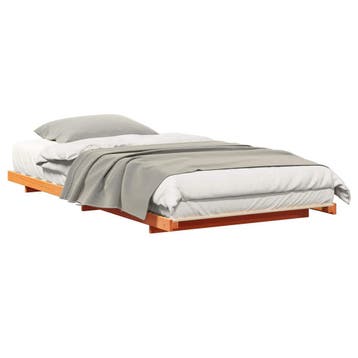 Bedframe 100x200cm | Retour Deal | 34% korting, Huis en Inrichting, Slaapkamer | Bedden, Japandi, 100 cm, Eenpersoons, Bruin