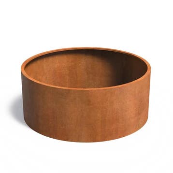 Cortenstaal plantenbak Ø200x80cm - Zonder bodem, 100 cm of meer, Rond, Nieuw, Metaal