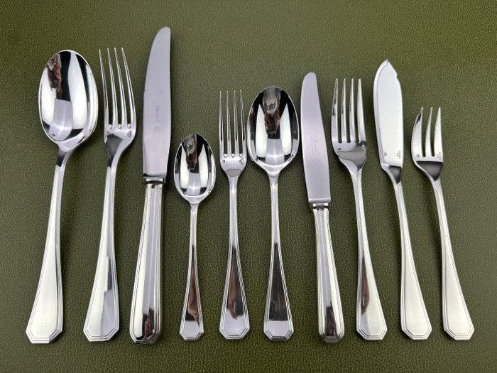 Christofle - Tafelservies voor 12 (126) - America -, Antiek en Kunst, Antiek | Meubels | Tafels