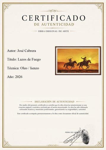 José Cabrera - Lazos de Fuego, Antiquités & Art