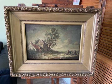 Hollandse School (XX) - Even rust (oil on board)