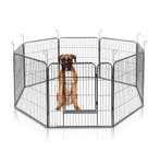 MaxxPet Hondenren Puppyren met 8 panelen - Staal - 78x78c..., Animaux & Accessoires, Caisses pour chiens, Ophalen of Verzenden