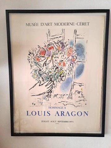 Marc Chagall (1887-1985) - Homenaje a Louis Aragon