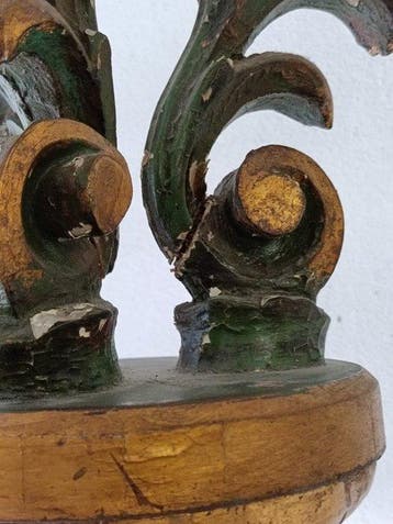 Beeld, Grande Moro Veneziano in legno scolpito dipinto con