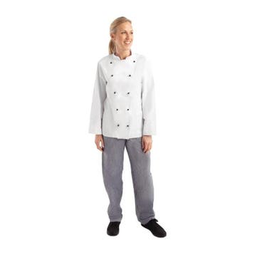 Whites Chicago unisex koksbuis lange mouw wit | 80%, Verzenden, Nieuw in verpakking