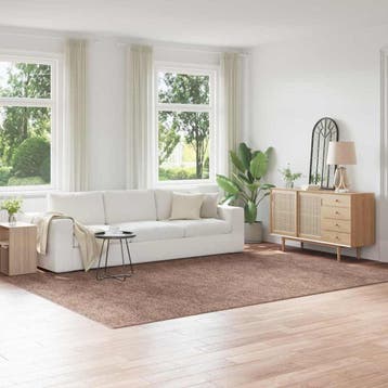 vidaXL Antislip Shaggy Tapijt Bruin 240 x 340 cm PP, Verzenden, Nieuw