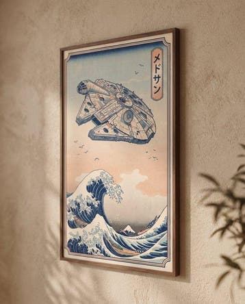 MEDSAN - Le Faucon sur la Vague de Kanagawa () -