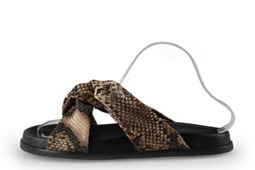 Nelson Slippers in maat 39 Zwart, Slippers, Verzenden, Zwart, Zo goed als nieuw