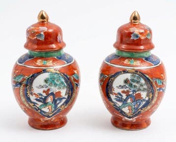 Raro Servizio Canton Medallion Famille Rose - Cina - Periodo