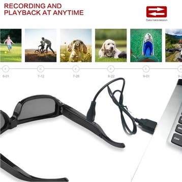 Zonnebril Camcorder - Camera DVR Video Recorder Glasses HD, Verzenden