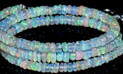 Opaal Halsketting AAA natuurlijke mineralen- 9 g - (1), Verzamelen, Mineralen en Fossielen