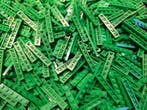 Lego - Speelgoed New Plate 1 x 6 Green 400pcs