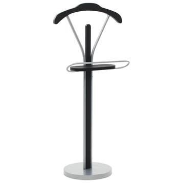 vidaXL Kledingbutler 45x35x107 cm zwart en grijs, Verzenden