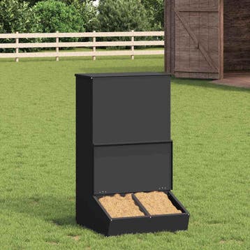 vidaXL Varkensvoeder Zwart 55 x 51 x 91,5 cm 20 kg, Verzenden, Nieuw