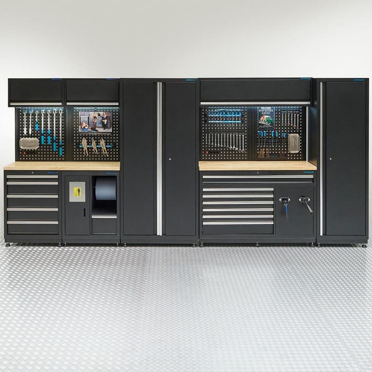 Datona Werkplaatsinrichting PREMIUM met eiken werkblad -, Bricolage & Construction, Établis, Enlèvement ou Envoi