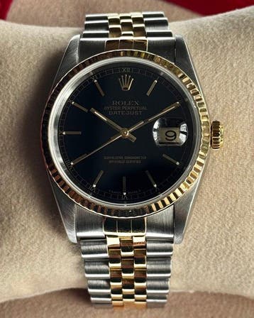 Rolex - Datejust – Black Roman Numeral Dial - 16233 - Heren