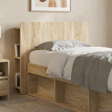 vidaXL Hoofdeinde Kast met opslag Sonoma Eiken Bewerkt hout, Verzenden
