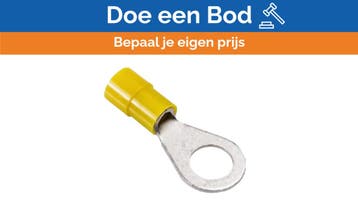 Bieden: Isolated Yellow 6 M5 Rumen Ring Cable Lug 50pcs, Ophalen of Verzenden